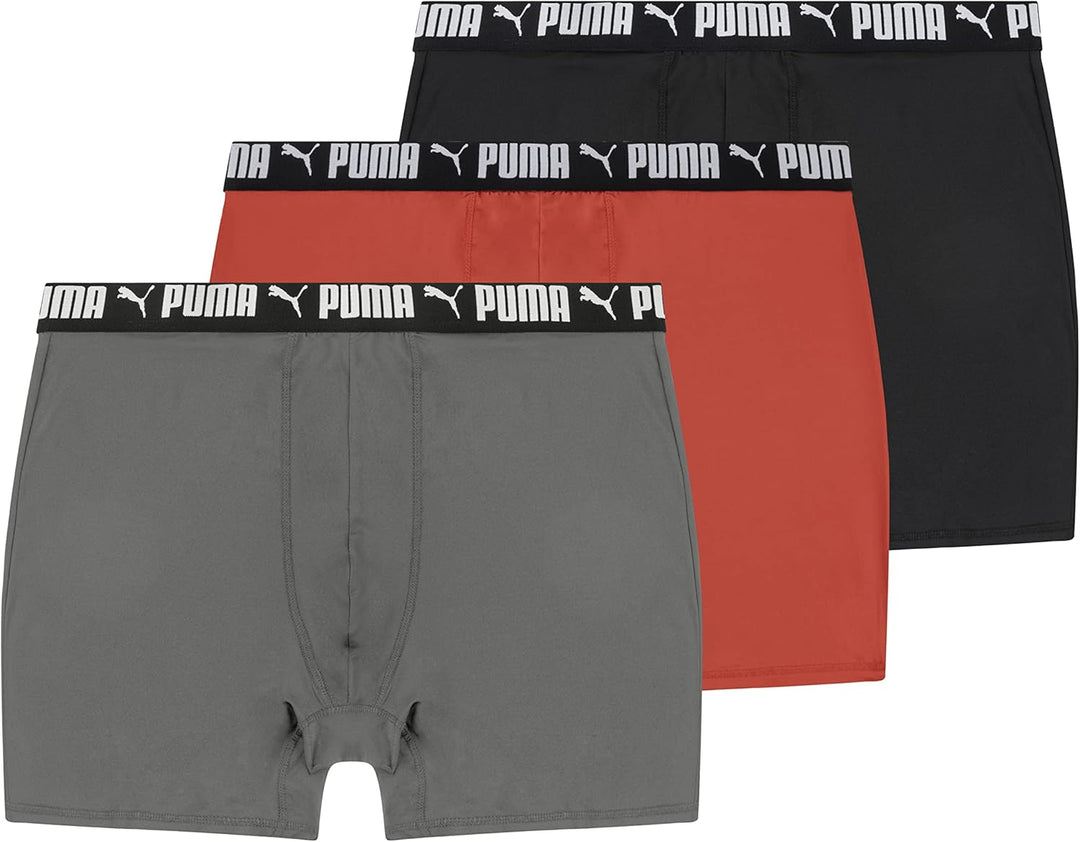 PUMA Herren Retroshorts, 2X Puma Schwarz/High Risk Rot