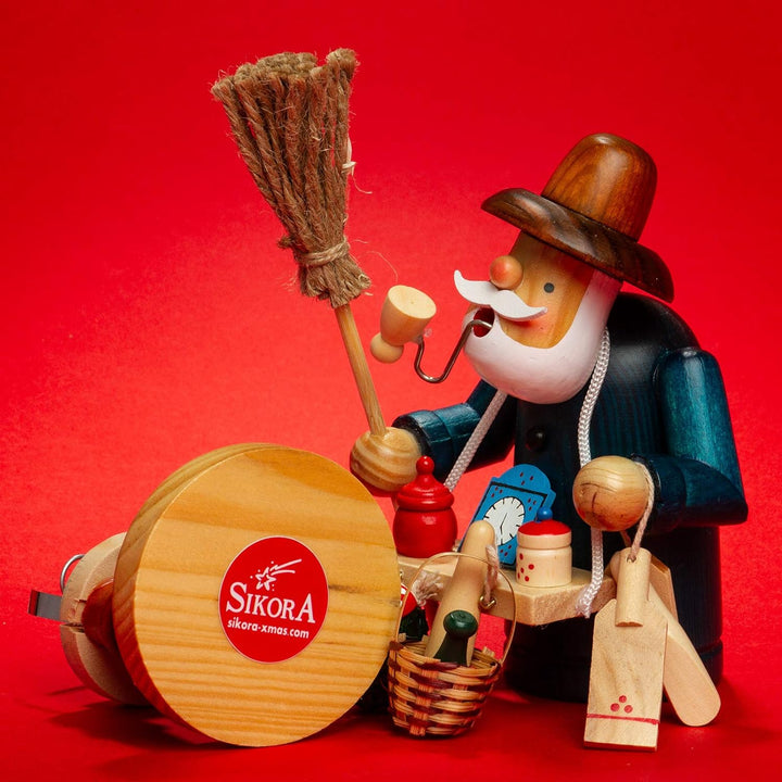 Sikora RM-A Räuchermännchen aus Holz 3 Grössen Verschiedene Motive, Farbe/Modell:A29 blau - Hausiere