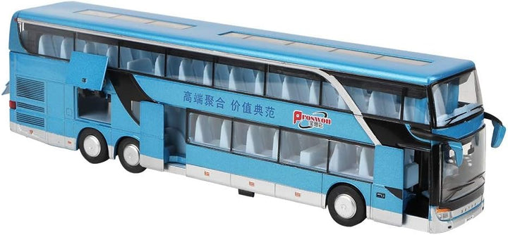 Zerodis Legierung Doppeldecker Bus Modell Spielzeug Elektro 1:50 Pull Back Autos Baufahrzeuge Mini M