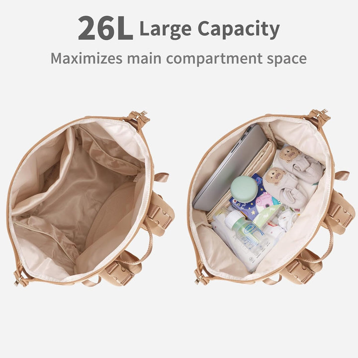 CEI-CEI Neopren Wickelrucksack Grosse Wickeltasche für Neugeborene, wasserdichter Reise-Rucksack für