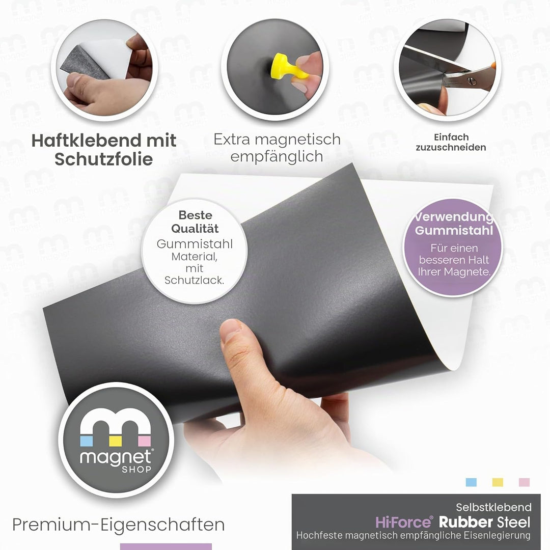 WarMag Gummi-Stahlbleche | Weiches Metallblech (eisenhaltig) für Wargaming-Miniaturen, Magnetdisplay