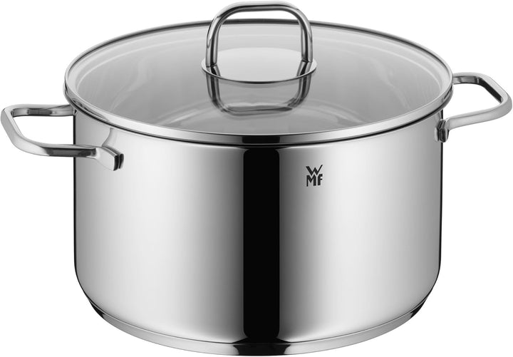 WMF Inspiration Kochtopf gross 24cm, Glasdeckel, Fleischtopf Induktion 5,7l, Cromargan Edelstahl pol