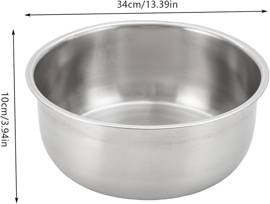 8.5L Chafing Dish Rund, 42cm Edelstahl Warmhaltebehälter, Speisewärmer, Deckel Kann Aufgehängt Werde