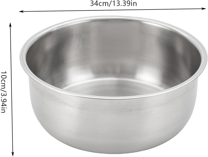 8.5L Chafing Dish Rund, 42cm Edelstahl Warmhaltebehälter, Speisewärmer, Deckel Kann Aufgehängt Werde