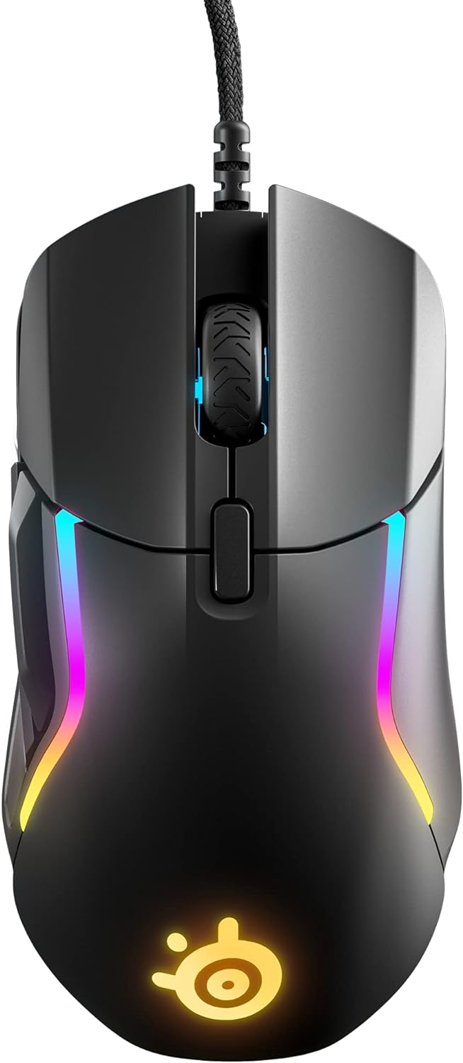 SteelSeries Rival 5 - Gaming-Maus - TrueMove Air Optische Sensor mit 18CPI - 9 programmierbare Taste