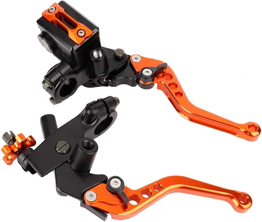 125,Kupplungshebel Bremse 1 Paar,Kupplungshebel,Mx Bremshebel Kupplungshebel,Motorrad Bremshebel Gri