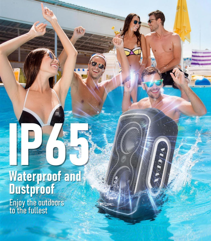 Bluetooth Lautsprecher Gross Party 200 watt, Tragbare Musikbox Bluetooth Subwoofer/LED-Lichtshow/IP6