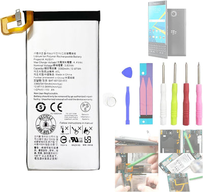Aousavo BAT-60122-003 ersatz akku Kompatibel mit BlackBerry Priv STV-100 mit Free Toolkit