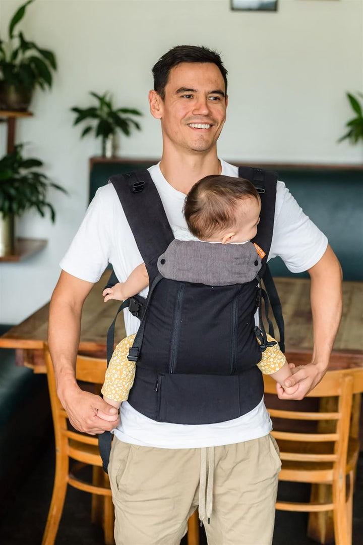 Beco 8 Babytrage Neugeborene ab Geburt bis Kleinkind - Cool Hybrid Baby Trage mit verstellbarem Sitz