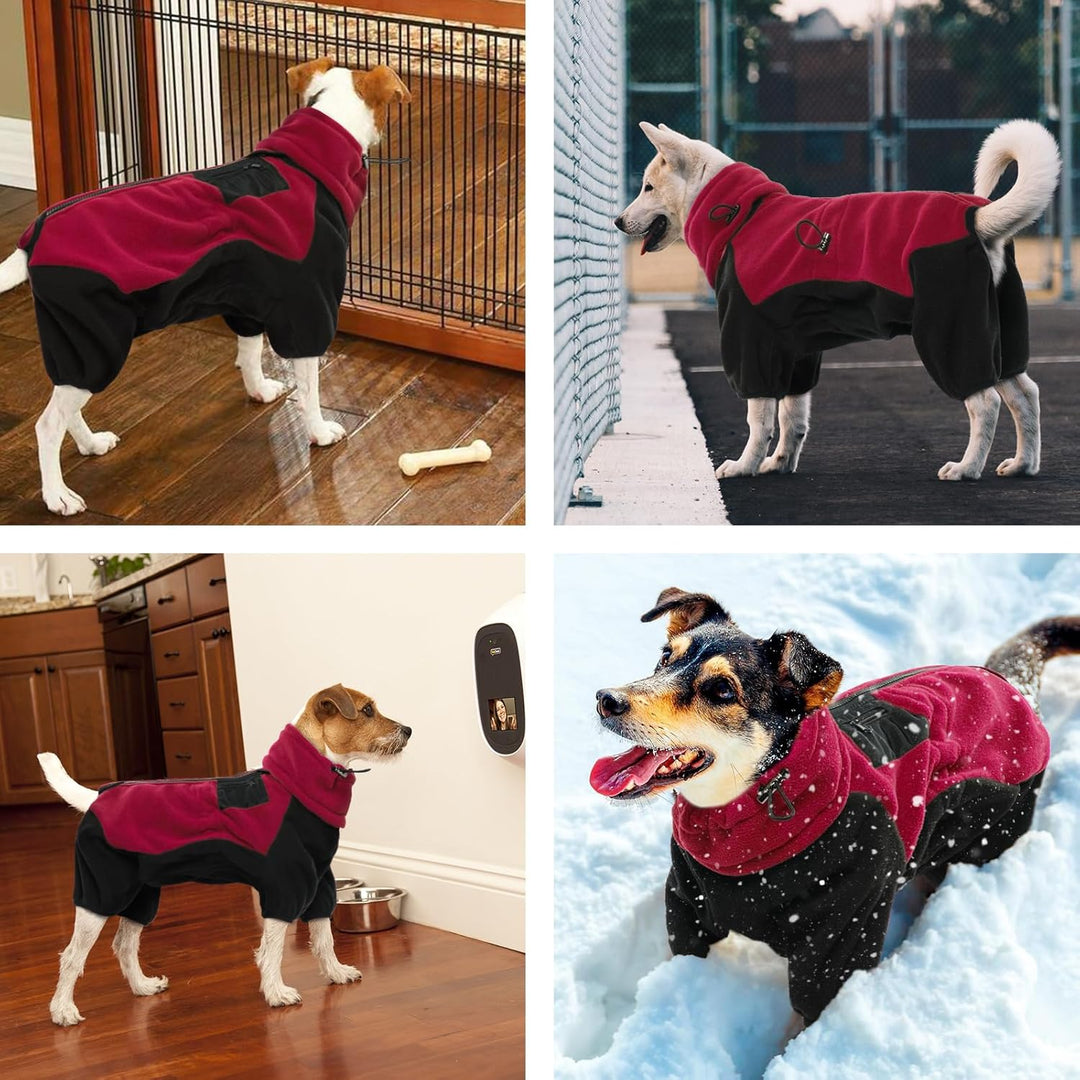 Hundemantel Winter, Hundejacken Polarfleece Winddichter Hundekleidung Hundepulli Sweatshirt Stretch