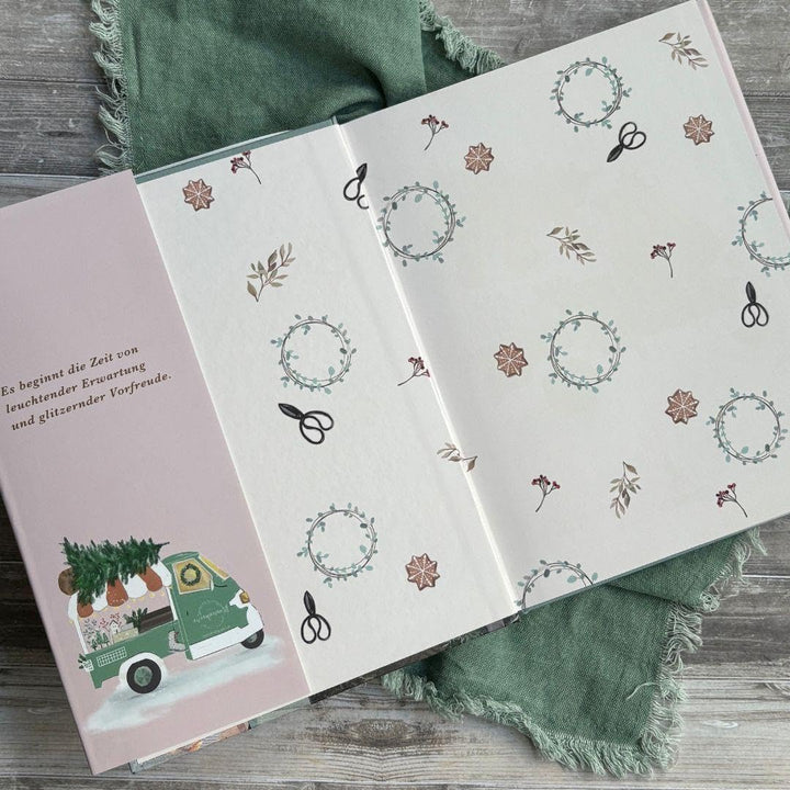Sonderausgabe: Weihnachtsstern, Tannenbaum und Kerzenduft: Das florale Adventskalender-Buch für Weih