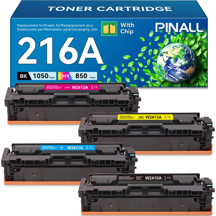 PINALL 216A (MIT CHIP) Kompatibel für HP 216A Toner Color Laserjet Pro MFP M183fw M182nw M182n M155a