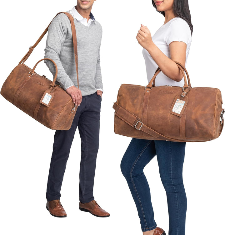 STILORD 'Herkules' Premium Reisetasche für Herren und Damen aus echtem hochwertigem Leder - EIN echt
