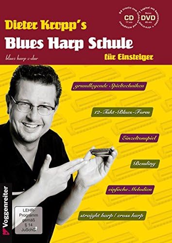 Hohner M733201 Unsere Lieblinge 48 C Mundharmonika & Blues Harp Schule m. CD und DVD - Mundharmonika