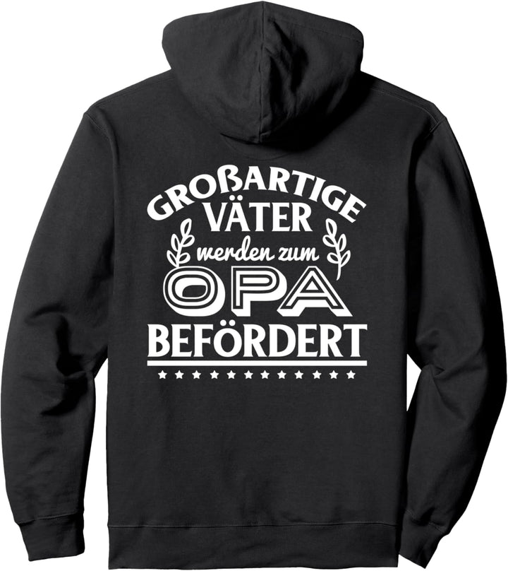 Grossartige Väter werden zum Opa befördert Pullover Hoodie