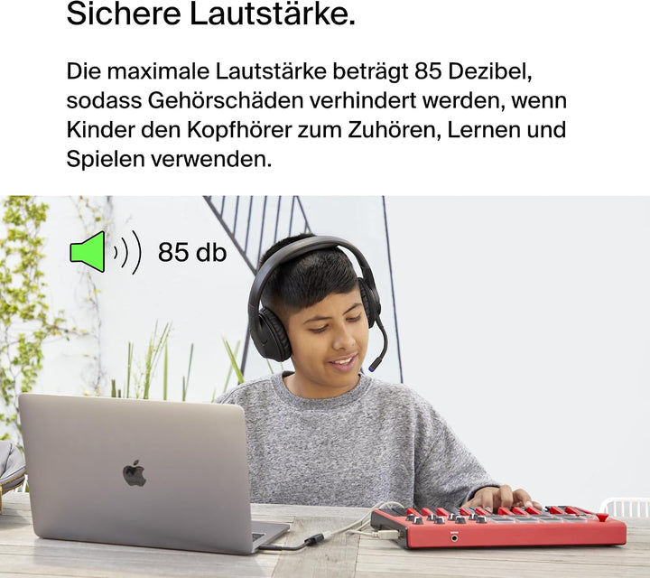 Belkin SoundForm Inspire kabelloser Over-Ear-Kopfhörer für Kinder, On-Ear-Kopfhörer für Mädchen und