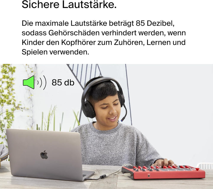 Belkin SoundForm Inspire kabelloser Over-Ear-Kopfhörer für Kinder, On-Ear-Kopfhörer für Mädchen und