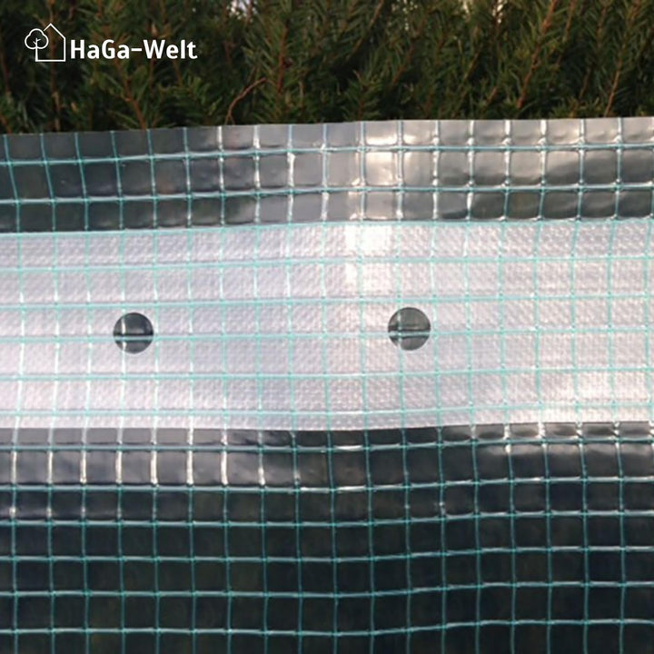 HaGa® Gitterfolie Gewächshausfolie Gewächshausbau Folientunnel Folie 2m x 10m