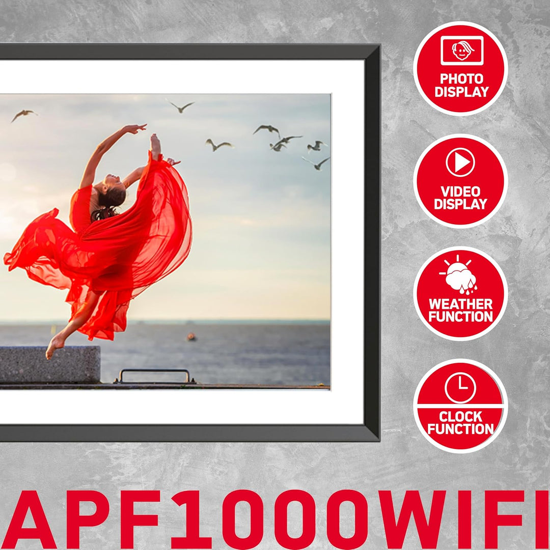 Agfa Photo - Bilderrahmen Realview 10' 10 Zoll mit WLAN, 10 Zoll mit WLAN