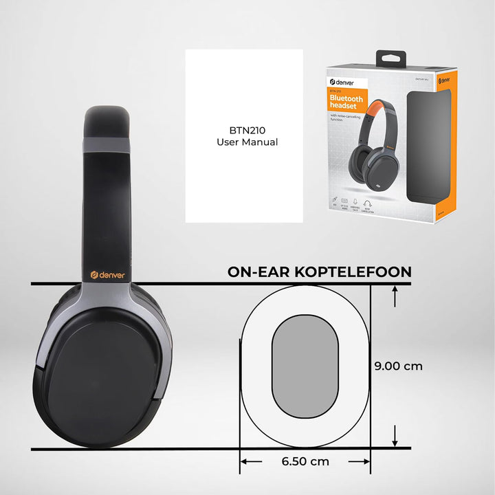 Denver Electronics BTN-210 Wireless Bluetooth 5.1 USB-C Kopfhörer