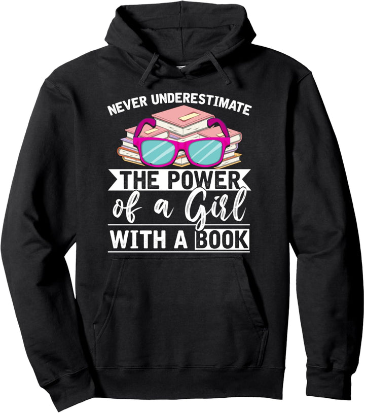 Bibliothek Bücherwurm Mädchen Geschenk Bücher Lesen Pullover Hoodie