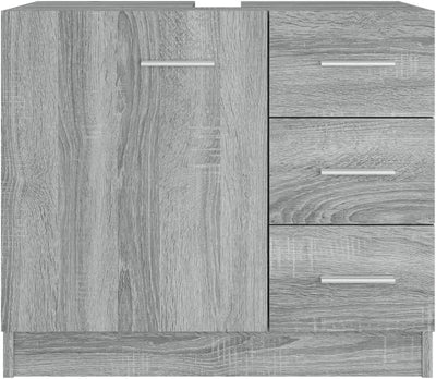 homiuse 63x30x54 cm Waschbeckenschrank Badezimmerschrank Badezimmer Möbel Waschbeckenunterschrank Ba
