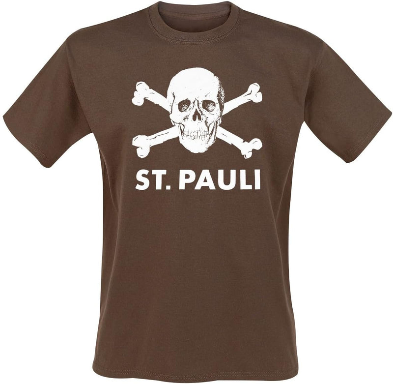 Do You Football FC St. Pauli T-Shirt Totenkopf braun XL Braun, XL Braun