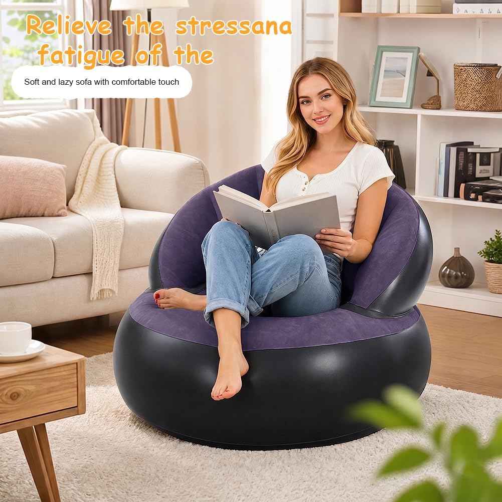 Aufblasbares Sofa, Wasserdichtes Luftsofa Aufblasbares, Aufblasbarer Sessel, Sessel, Sofa und Couch