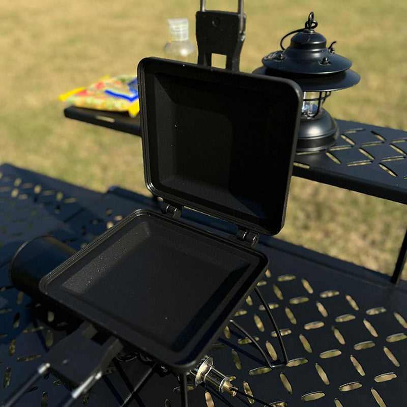 Camping Toastie Maker Toasted Sandwish Maker Herd Toasted Maker Backform mit Griffen Doppelseitige G