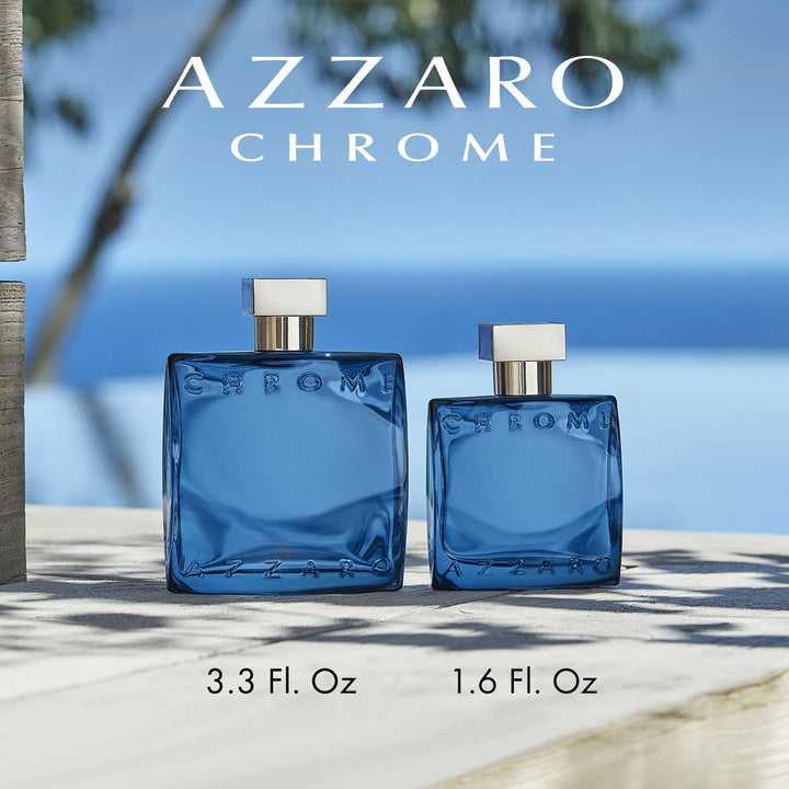 Azzaro Chrome, Parfüm für Herren, Eau de Parfum, Frischer und zitrischer Duft mit Bergamotte, Tannen