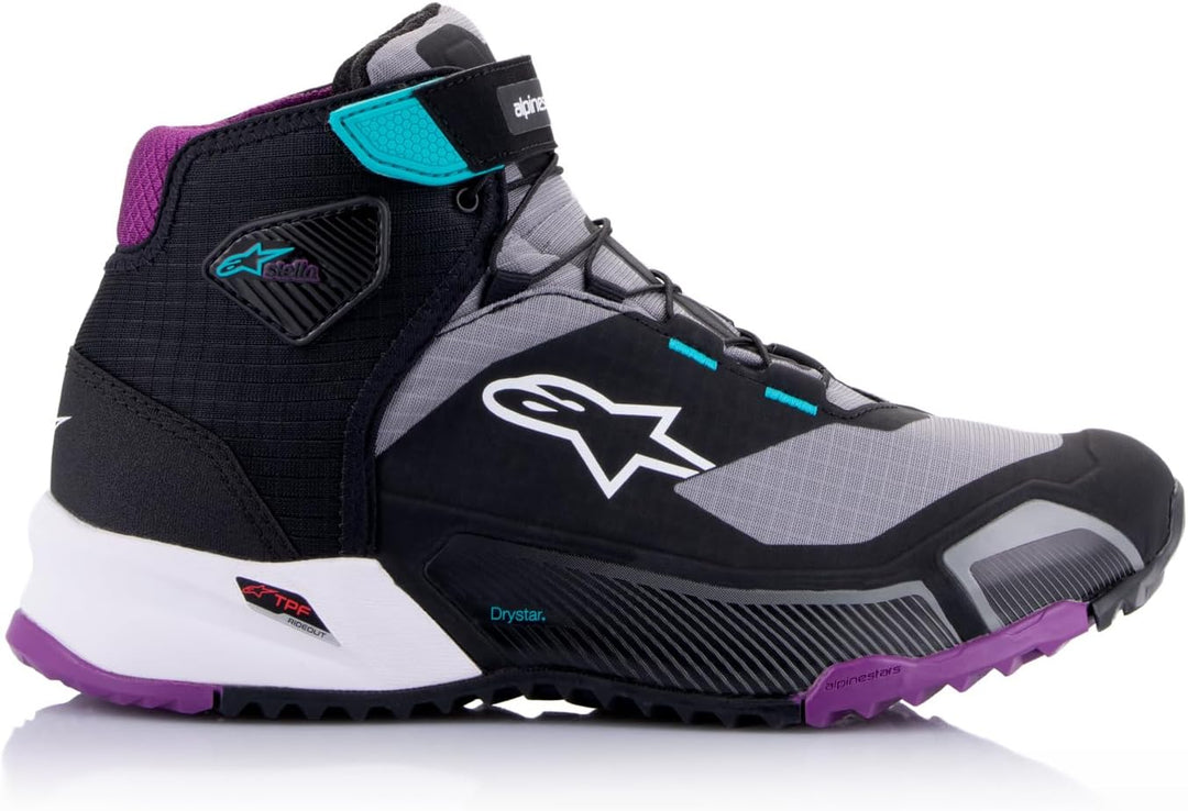 Alpinestars Nc Herren Motorradstiefel 60 EU Black Grey Plum Teal, 60 EU Black Grey Plum Teal