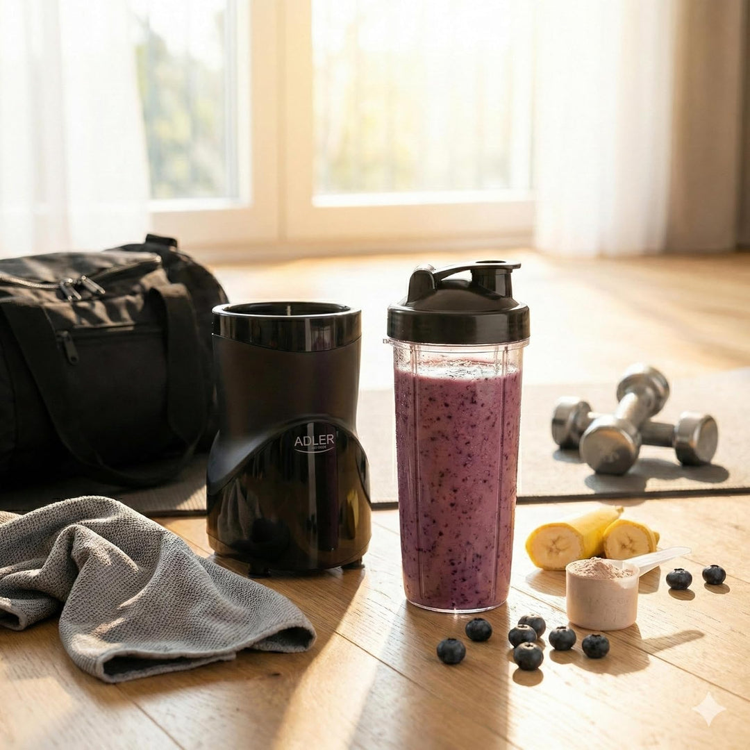 ADLER EUROPE Standmixer, Smoothie- und Cocktailmixer, Personal Blender, Eiscrusher, 1200 W, BPA-frei