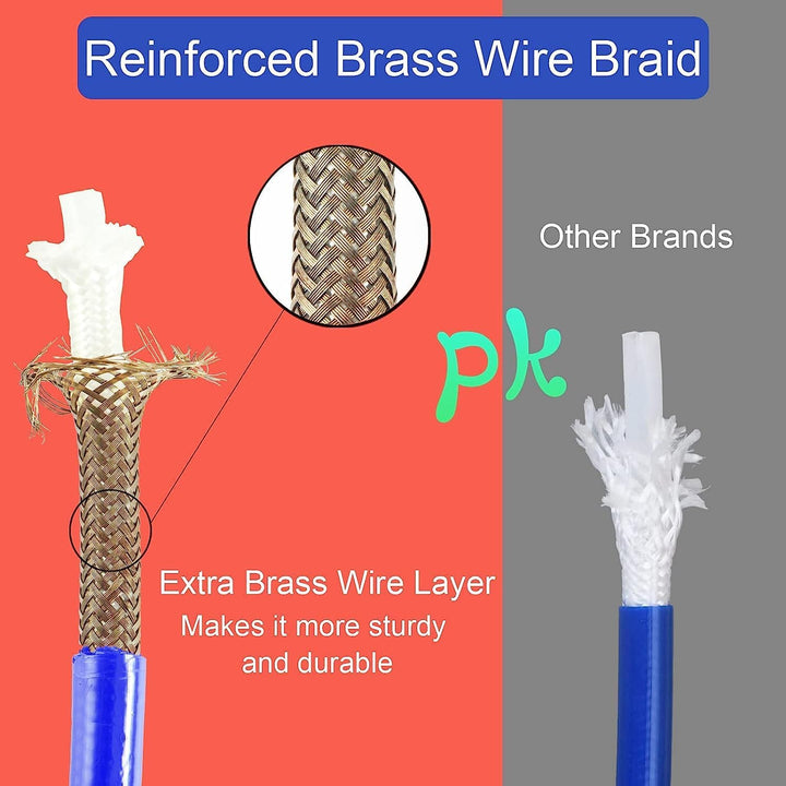 AiLomey 15M x 1/4 in Airless Spritzschlauch für Spritzgerät, Airless-Farbschlauch aus Vier Schichten