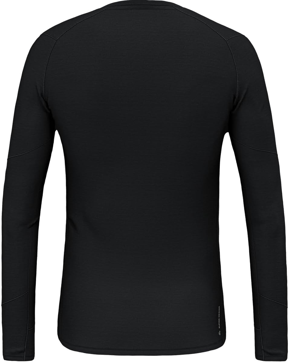 Salewa Cristallo Warm Alpine Merino Responsive Langarm-Baselayer Herren XL Black Out, XL Black Out
