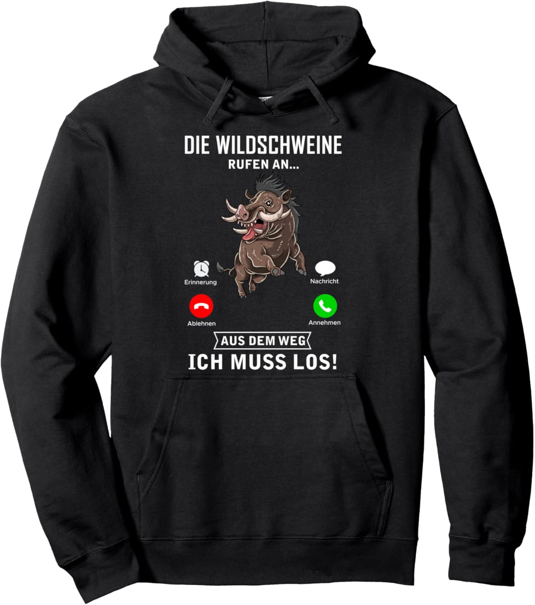 Die Wildschweine rufen Heil Reh Hunter Weidmannsheil Hunt Pullover Hoodie