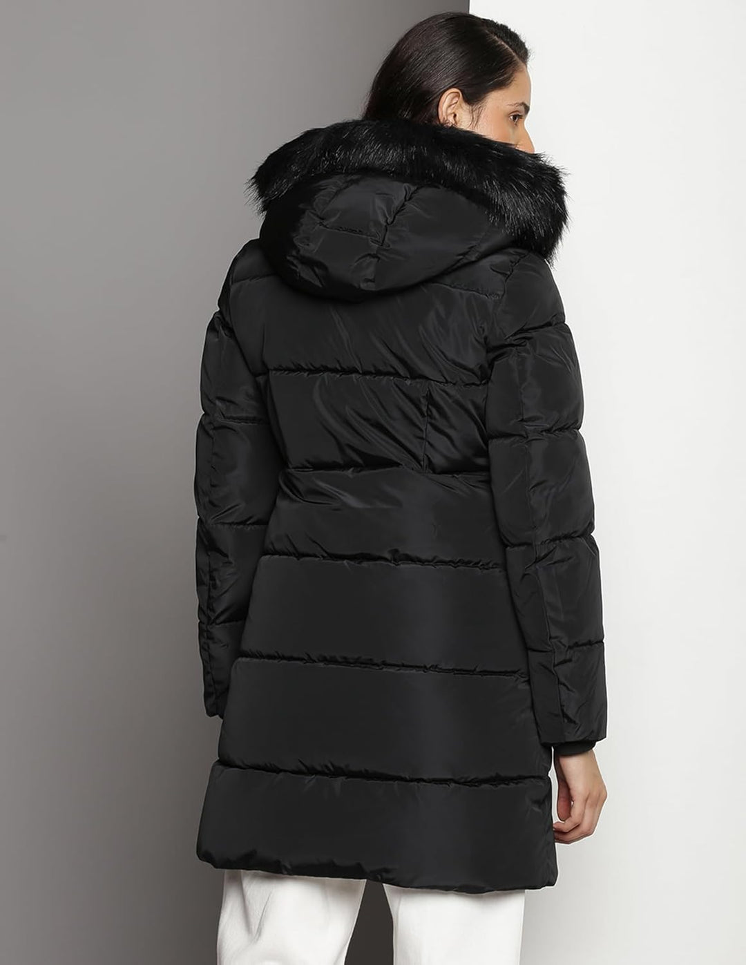Calvin Klein Damen Gepolsterte Mäntel, Schwarz (Ck Black)
