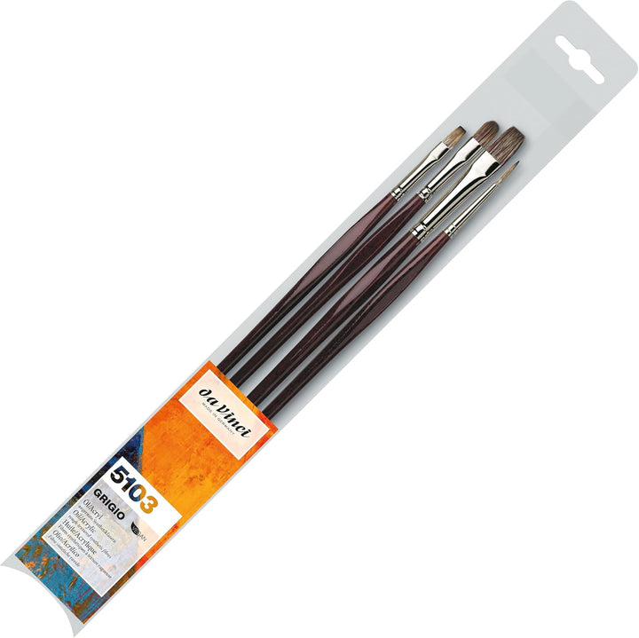 da Vinci Oil &amp; Acryl Serie 5269 College Synthetikpinsel Set, mehrere Grössen, 5 Pinsel (Serie 8730 u