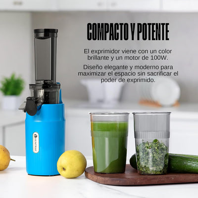 Ventray Ginnie Entsafter - Slow Juicer mit 60 U/min Niedriger Geschwindigkeit, Entsafter Gemüse und