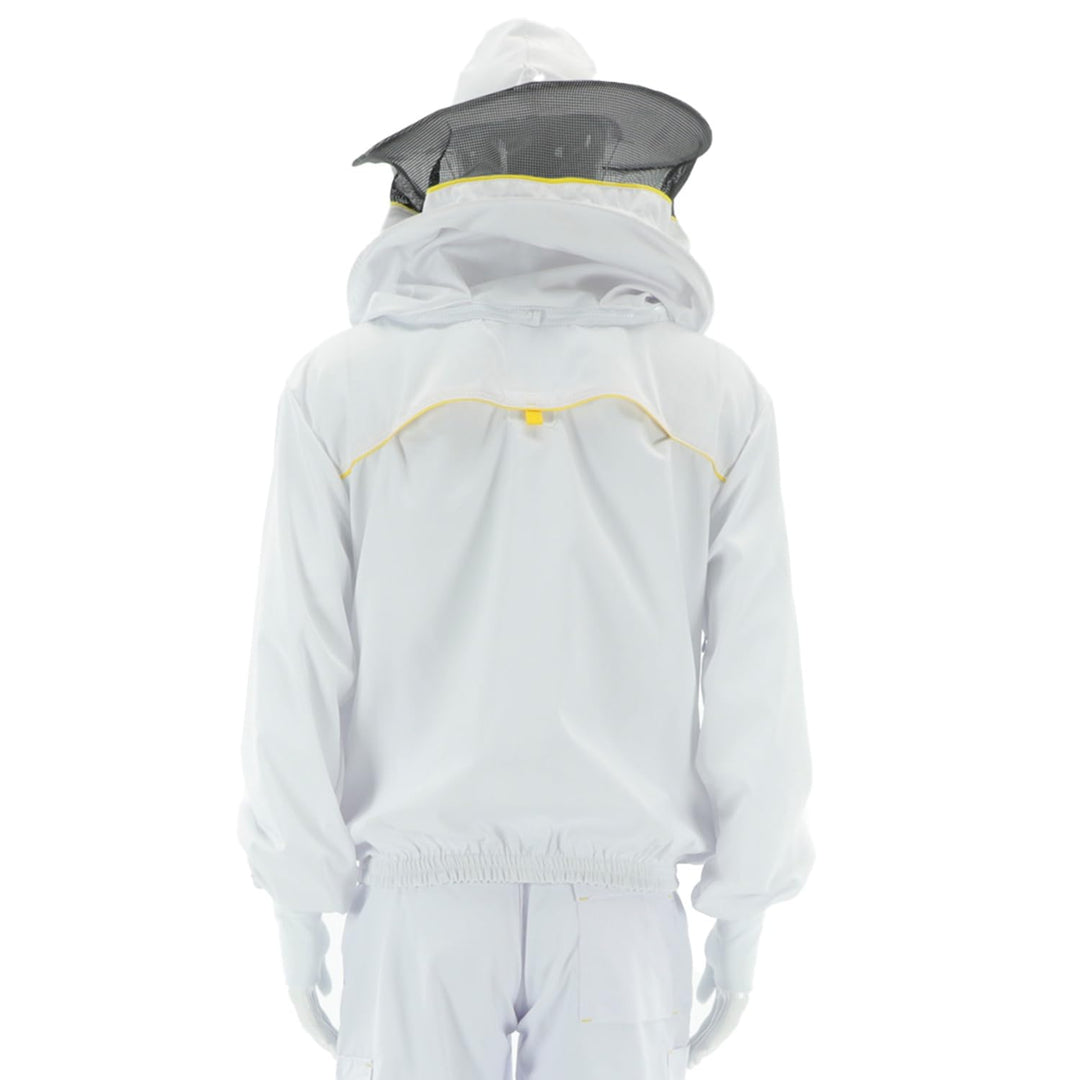 LYSON Imkerbluse mit abnehmbarem Hut/Imkerjacke mit Handstulpen mit Daumenloch Imkerbluse belüftet P