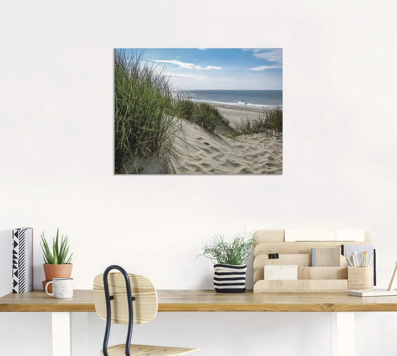 ARTland Wandbild Alu Verbundplatte für Innen & Outdoor Bild 40x30 cm Strand Meer Küste Nordsee Marit