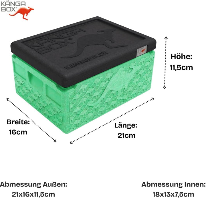 Mini Thermobox kalt & warm 1,5L – Ideal als Lunchbox oder Brotdose - Ultraleicht & perfekt schliesse