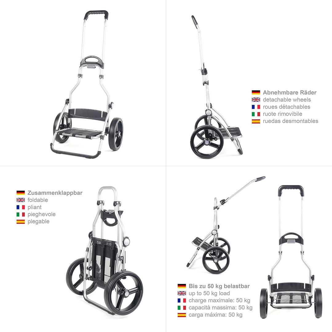 Andersen Shopper Royal mit 3-Speichenrad Alu klappbar mit 3-Speichen Rad Ø 25 cm und 41 Liter Tasche
