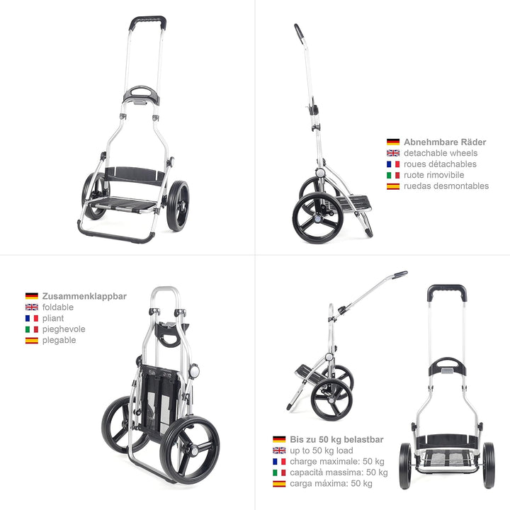 Andersen Shopper Royal mit 3-Speichenrad Alu klappbar mit 3-Speichen Rad Ø 25 cm und 41 Liter Tasche