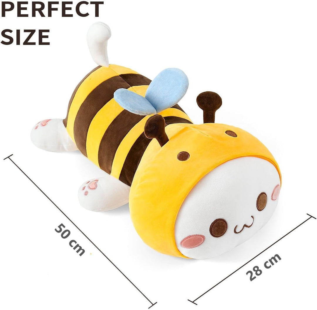 shownicer Plüschtier Biene Katze Kuscheltier Stofftier Kawaii Katze Plüsch, Kätzchen Plüschkissen Sp
