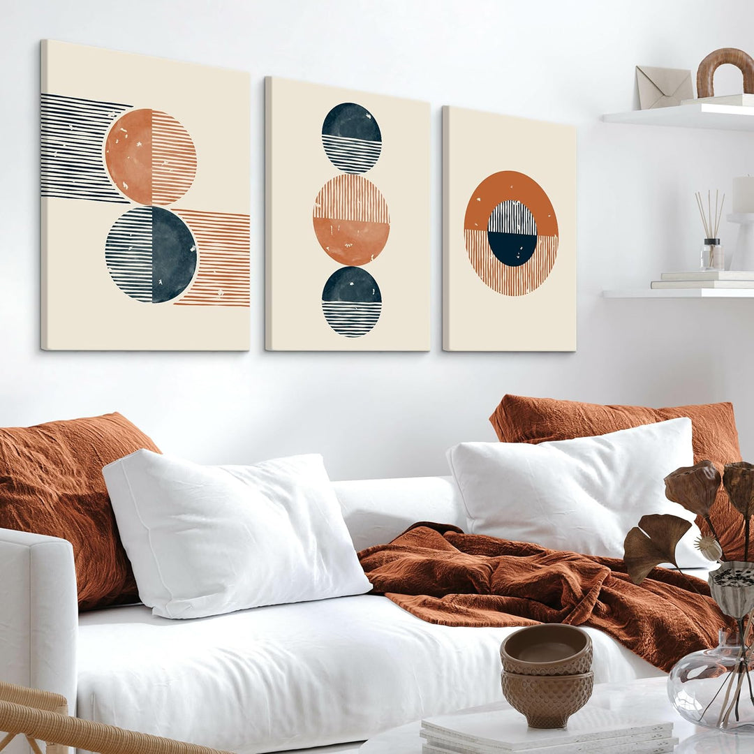 Muralo - Wandbilder Set - Leinwand Bilder Set Aufhängefertig - Bilder für Wohnzimmer Schlafzimmer -