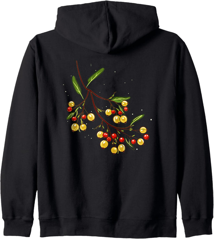 Frohe Weihnachten mit Mistelzweig Kapuzenjacke