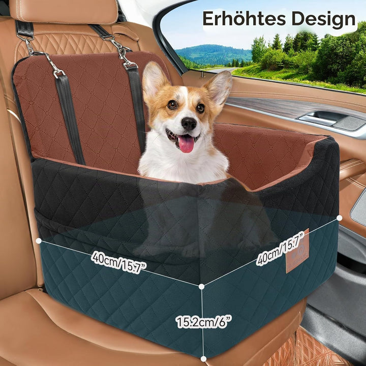 Autositz Hunde für kleine/mittlere Hunde unter 15 Kgs,Hunde Autositz,Abnehmbarer und waschbarer Haus