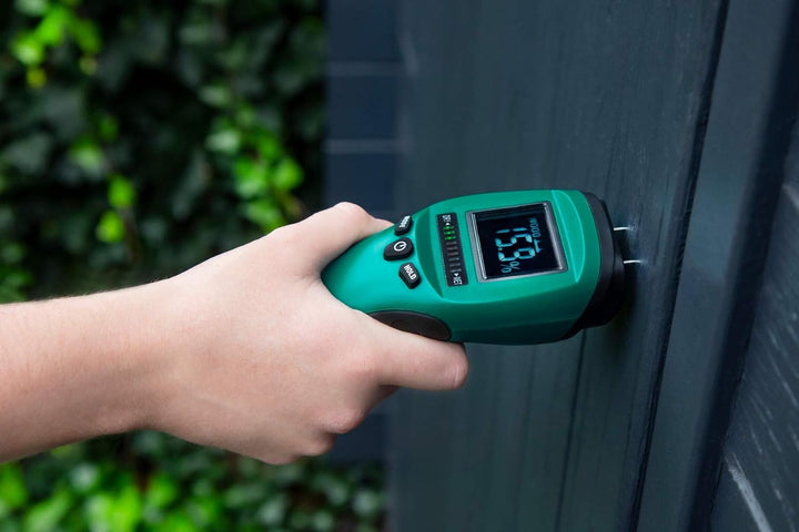 VONROC Feuchtigkeitsmessgerät - LCD Display mit Hintergrundbeleuchtung - Profi und präzise Messung v