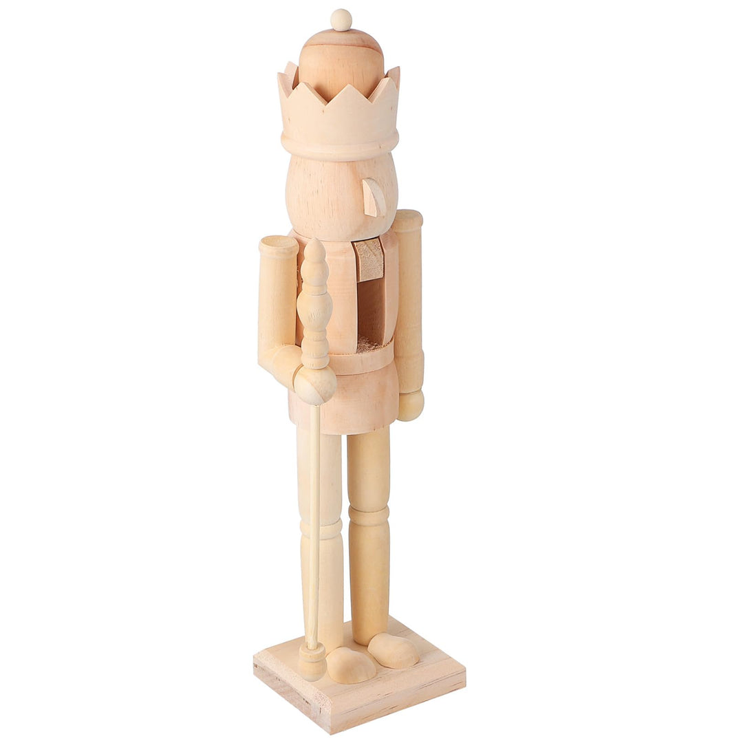 Garneck Selbstgemacht Nussknacker Holz Rohling 38cm Unbemalt Weihnachtsdeko Bastelset Für Kreative H