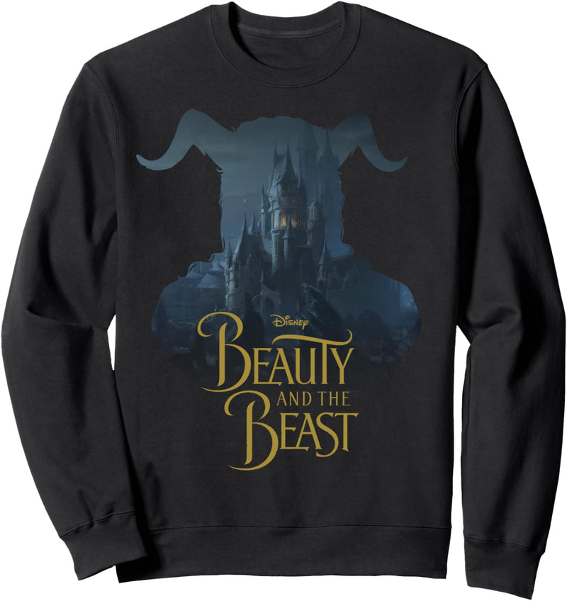 Disney Beauty And The Beast Castle Silhouette Fill Sweatshirt